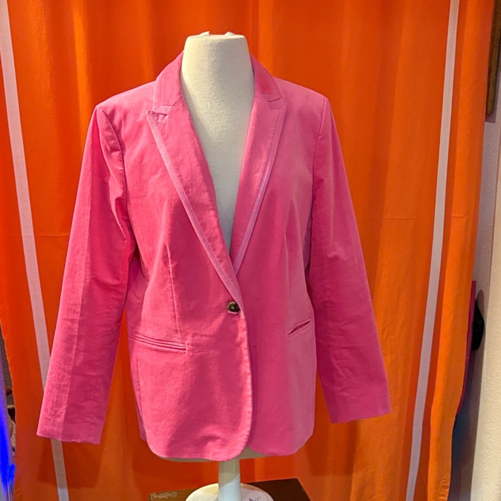J. Crew Bold Pink Blazer